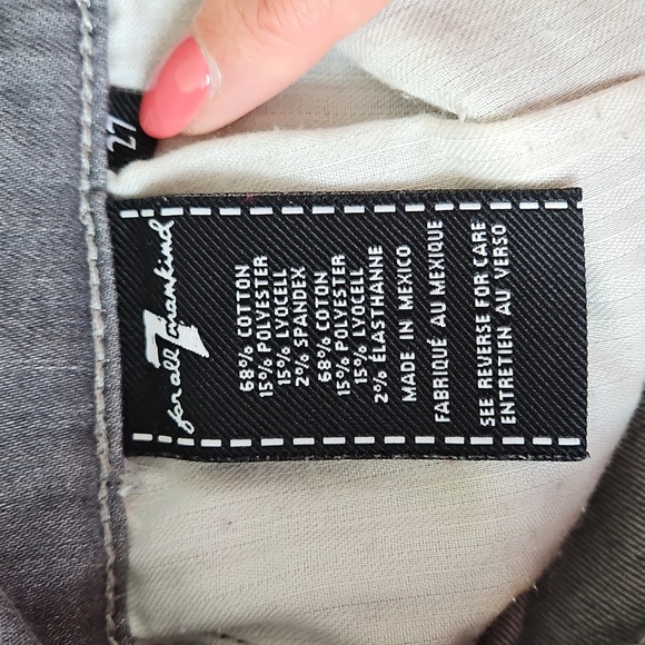 7FAM Ankle Gwenevere Distressed Jeans, Size 27 - Picture 6 of 10